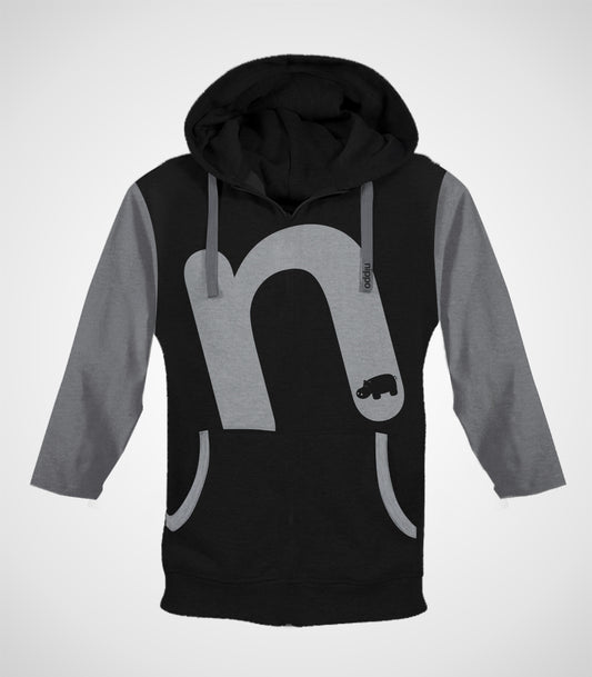 N is for Nippo 3/4 Sleeve Sweatshirt